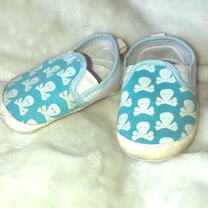 ☠️💙Blue Skull Baby Shoes💙☠️